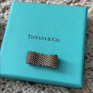 Tiffany & Co. silver mesh ring